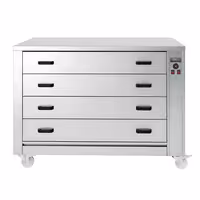 Profesionalni grijani ormar za hranu - 2 kW - 4 ladice - 1395x910x1020 mm