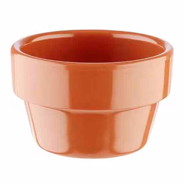 (60 adet) Ramekin (Sos Kasesi) - FLOWER POT - Melamin - 40ml - Ø60mm - Terrakotta