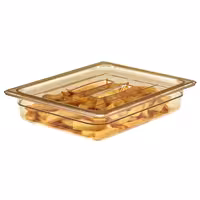 (6 komada) CAMBRO | H-PAN™ - GN ravni poklopac 1/2 otporan na toplinu - Sa drškom - Jantar
