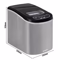 Ledomat - Šuplje kockice leda - 12 kg/24 h - Srebro