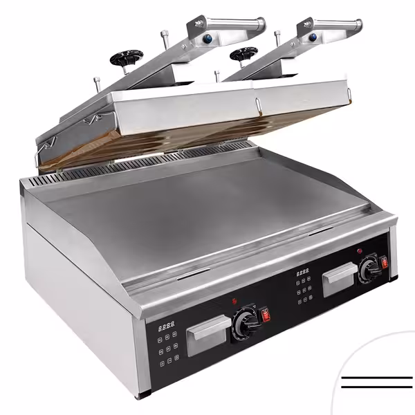 Grătar de contact profesional High-Speed dublu - 12 kW - automat cu afișaj digital