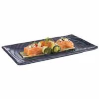 (6 pcs) LOOPS - Melamine - 235x135mm - Height: 15mm - Blue/Grey