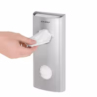 AIR-WOLF | Wall-Mounted Sanitary Bag Dispenser – Stainless Steel - 25 Bag Capacity