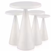 (4 adet) Şarj Edilebilir Masa Lambası - CONE - 3 kademeli kısılabilir - Ø130x180mm - Whisper White