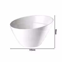 (6 adet) Kase - Melamin - BALANCE - 0,40L - köşeli - 145x145mm - Derinlik:90mm - Beyaz