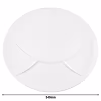 (2 adet) SELTMANN WEIDEN | Fitness Tabağı - Ø 340mm - 3 ayırıcılı