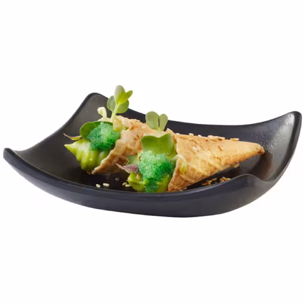 (6 adet) Ramekin (Sos Kasesi) - ZEN - 6'lı Set - Melamin - 60ml - 105x105mm - Siyah