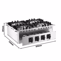 Ugrađeni plinski štednjak – 30 kW – 4 plamenika