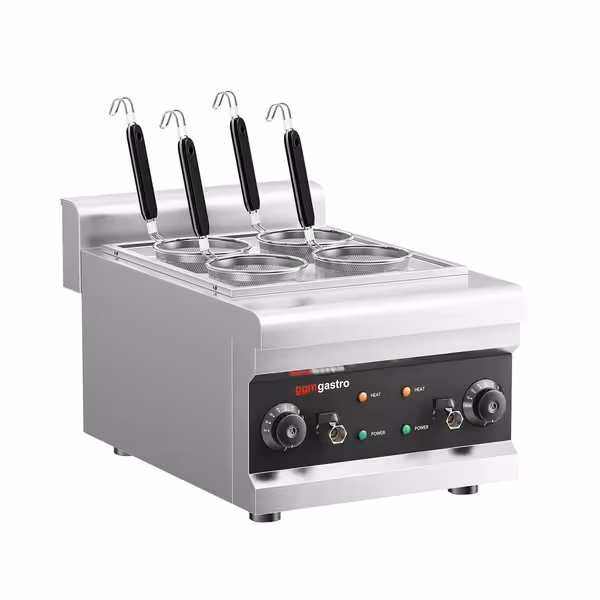 Electric Fierbător de paste profesional - de banc - 3 kW - incl. 4 coșuri - Profesional