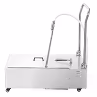 Filtar za friteznо ulje - 48 l/min | 370 W | 450x890x880 mm - na kotačima | nehrđajući čelik | tihi motor 55 dB - uključuje 5 filtara