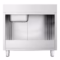 Sudoper s ormarićem PREMIUM - inox - 1000 x 600 mm - s 1 koritom - korito desno