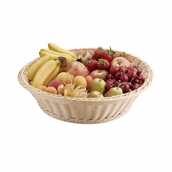(6 adet) Masa ve Büfe Sepeti - SNACKHOLDER - Paslanmaz Çelik - Yuvarlak - Ø390mm