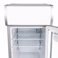 GASTRO-COOL | Promotional Refrigerator with Lighted Canopy – 21 Liters – with 1 Glass Door – Black