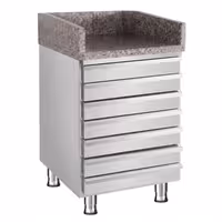 Till Counter POG147ND Compatible - 500mm - Stainless steel body
