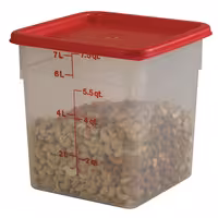 (6 komada) CAMBRO | CAMSQUARES® - Posude - 7,6 litara - Prozirne
