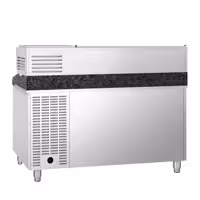 Stół chłodniczy do pizzy PREMIUM - 1500x800mm - z blatem granitowym - 1‑drzwiowy, 7 szuflad - z nadstawką chłodniczą - 6x GN 1/3