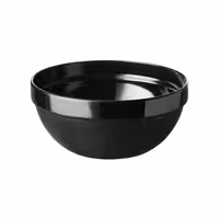 (6 adet) Kase - PET - FRIENDLY - 0,5L - yuvarlak - Ø140mm - Siyah