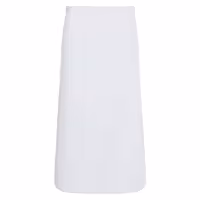 KARLOWSKY | Basic Bistro Waist Apron – White - 100×75 cm - 65% Polyester / 35% Cotton