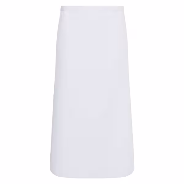 KARLOWSKY | Basic Bistro Waist Apron – White - 100×75 cm - 65% Polyester / 35% Cotton