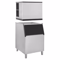 Commercial Ice Machine - Cube - 212 kg/24 h - incl. ice storage container