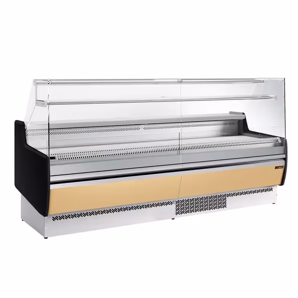 Serve Over Counter - 2560x953mm - with 4 doors - front panel beige - capacity 282 litres