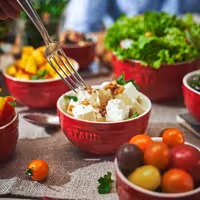 STAUB| Ceramic Bowl – Cherry Red - Ø 140 mm - Antique Glaze - For Dressings & Serving