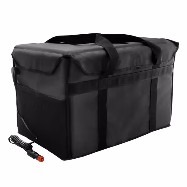 BurgerBag Pro - Sac de livrare încălzit - pentru 20 de cutii de burgeri - negru