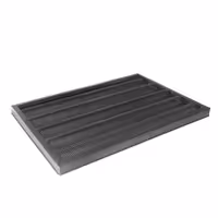 Baguette Tray - Aluminium - 607x400mm - with 5 moulds