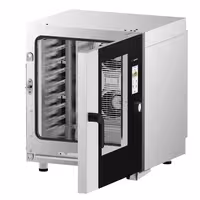 Commercial Electric Combi Oven - Touchscreen Controls - 7x GN 1/1 - 7" TFT touchscreen - incl. Automatic washing system & Core temperature probe
