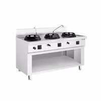 Fogão wok a gás - 45kW - 3 queimador(es) - incl. 2 torneira(s)