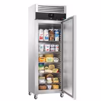 Szafa chłodnicza PREMIUM – stal nierdzewna – GN 2/1 – 650 L – z 1 drzwiami