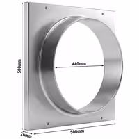 Įsiurbimo jungtis – Ø 440 mm – skirta Ø 450 mm ventiliacijos vamzdžiams