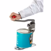 Bonzer | Manual Bench Can Opener - Shaft Length: 400mm - Stainless Steel - Max Can Height: 35cm