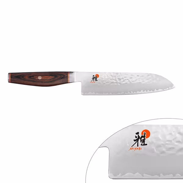 MIYABI | 6000 MCT - Cuțit Santoku - Lama: 180mm