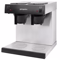 Filterkaffeemaschine - 2x 2 Liter Tank - 3,3kW - mit 2 Warmhalteplatten - inkl. 2 Isolierkannen á 2 Liter
