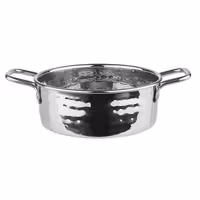(6 adet) Servis kabı - MUMBAI - Paslanmaz Çelik - 0,55L - Ø135mm - Yükseklik: 50mm