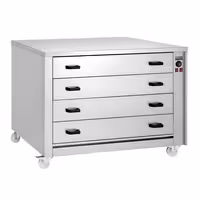 Profesionalni grijani ormar za hranu - 2 kW - 4 ladice - 1395x910x1020 mm
