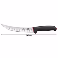 VICTORINOX | FIBROX DUAL GRIP - Slagersmes met kuiltjes - Mes: 200mm