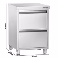 Lådhurts PREMIUM - med 2 lådor - 500x700 mm