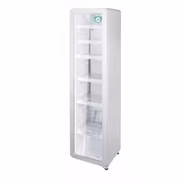 GASTRO-COOL | Hladnjak za pića - 418 mm - 220 l - uski - s 1 staklena krilna vrata & LED osvjetljenjem - bijeli