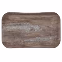 (12 komada) CAMBRO | CENTURY™ - Pladanj od stakloplastike - Pravokutan - 530x370 mm - Drveni izgled tamnog hrastovog drveta - Glatko