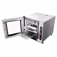 Commercial Electric Combi Oven- Digital Controls - 6x GN 2/1 or 12x GN 1/1 - 2.4" LCD touchscreen - incl. Automatic washing system, Core temperature probe, Direct steam injection, Wi‑Fi & Cloud connectivity