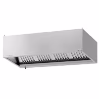 Commercial Wall-Mounted Extractor Hood with Motor – 1800mm – with Speed Controller, Baffle Filters & LED Lighting
