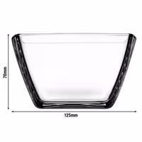 (24 pcs) Bowl - Glass - 273x398mm - Depth: 70mm
