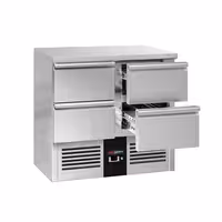 Rashladni pult PREMIUM - 900x700 mm - 220 l - Statičko hlađenje - s 4 ladica