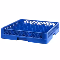 Diskback - 500x500x100 mm - 25 fack - blå - passar till ARU25N - för glas