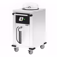 Tallriksdispenservagn - med värme - 1 kW - med hjul - 50 tallrikar - för tallrikar Ø 240–290 mm