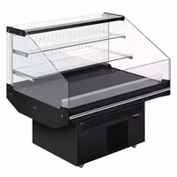 Commercial Island Chiller - 1281x975mm - 180 Litres - Open-Top - Black