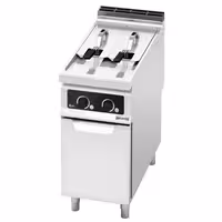 Friggitrice elettrica professionale su mobile - 7+7L - 16kW - controllo elettronico della temperatura - Bflex Digital