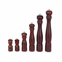 (2 kom) Set mlinaca za sol i papar - Drvo, Nehrđajući čelik (inox) - Visina: 460 mm - Smeđa